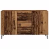  antik fa színű szerelt fa tálalószekrény 100 x 36 x 60 cm