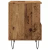  antik fa színű szerelt fa éjjeliszekrény 40 x 35 x 50 cm