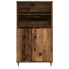  antik fa színű szerelt fa magasszekrény 60 x 36 x 110 cm