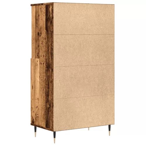  antik fa színű szerelt fa magasszekrény 60 x 36 x 110 cm