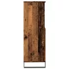  antik fa színű szerelt fa magasszekrény 60 x 36 x 110 cm