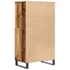  antik fa színű szerelt fa magasszekrény 60 x 36 x 110 cm