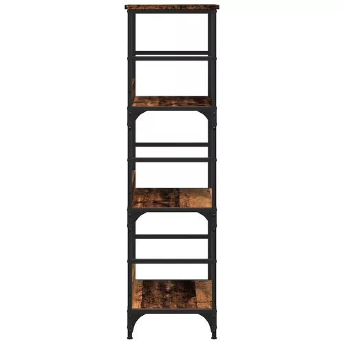  antik fa színű szerelt fa könyvszekrény 50 x 33 x 117,5 cm