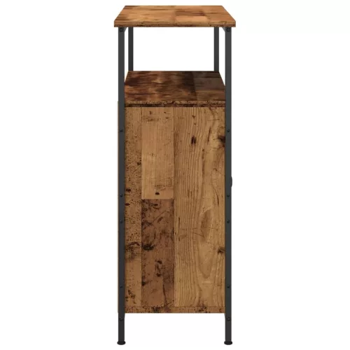  antik fa színű szerelt fa tálalószekrény 70 x 30 x 80 cm