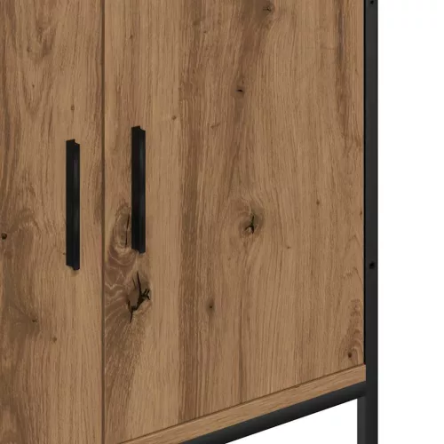  kézműves tölgy színű mosdószekrény 60 x 30 x 60 cm