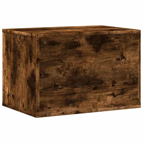  füstös tölgy színű szerelt fa macskaalomdoboz 60 x 40 x 40 cm