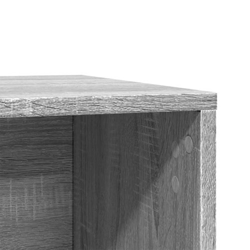  szürke sonoma színű szerelt fa macskaalomdoboz 60 x 40 x 40 cm