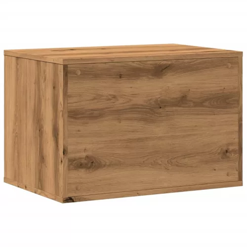  kézműves tölgy színű szerelt fa macskaalomdoboz 60 x 40 x 40 cm