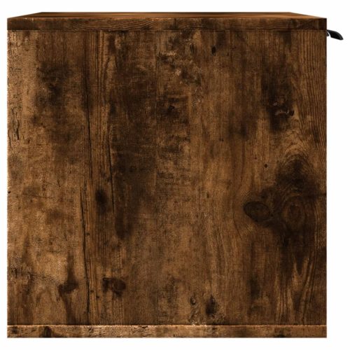  füstös tölgy színű szerelt fa macskaalomdoboz 80 x 50 x 45 cm