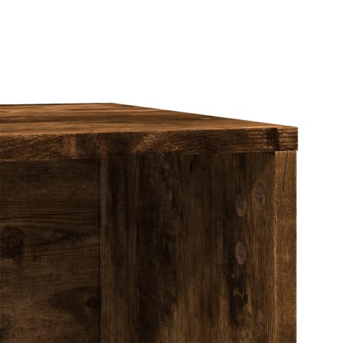  füstös tölgy színű szerelt fa macskaalomdoboz 80 x 50 x 45 cm