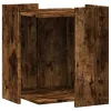  füstös tölgy színű szerelt fa macskaalomdoboz 42 x 42 x 51 cm