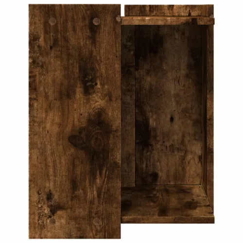  füstös tölgy színű szerelt fa macskaalomdoboz 42 x 42 x 51 cm