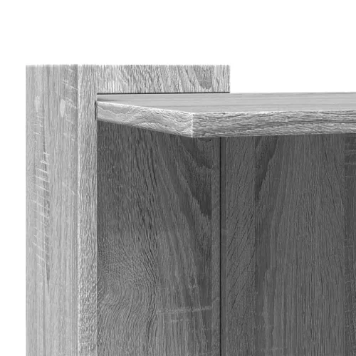  szürke sonoma színű szerelt fa macskaalomdoboz 42 x 42 x 51 cm