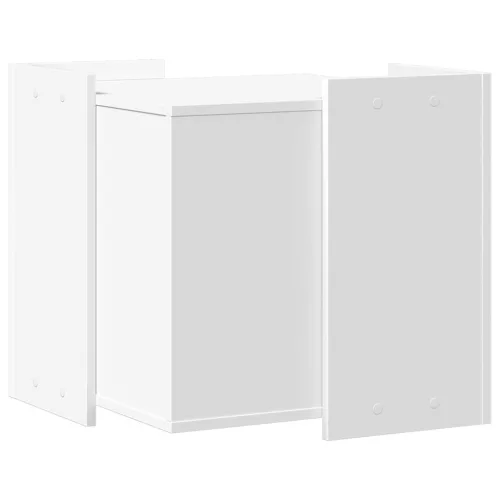  fehér szerelt fa macskaalomdoboz 53 x 53 x 51 cm