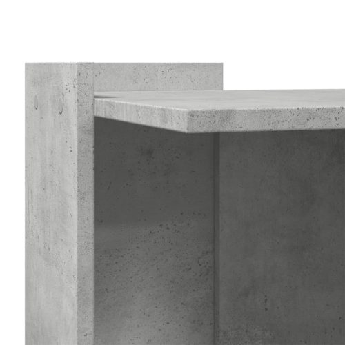  betonszürke szerelt fa macskaalomdoboz 53 x 53 x 51 cm