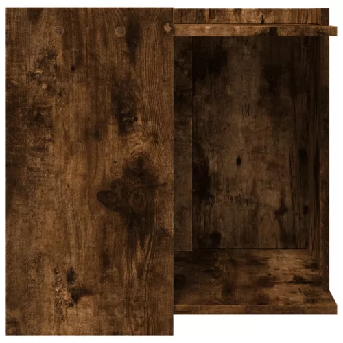  füstös tölgy színű szerelt fa macskaalomdoboz 53 x 53 x 51 cm