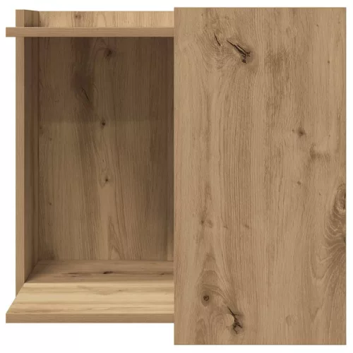  kézműves tölgy színű szerelt fa macskaalomdoboz 53 x 53 x 51 cm