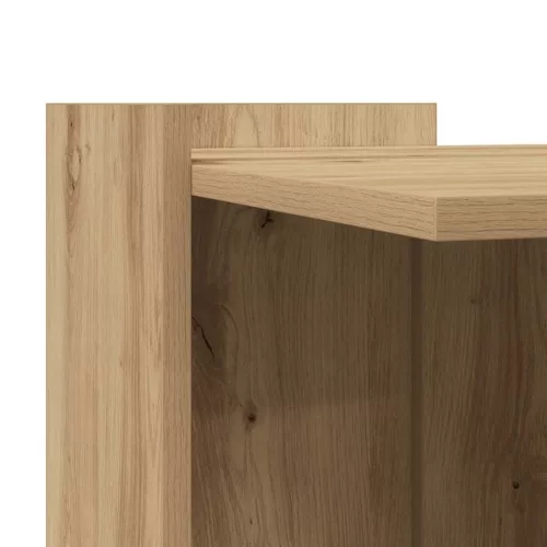  kézműves tölgy színű szerelt fa macskaalomdoboz 53 x 53 x 51 cm