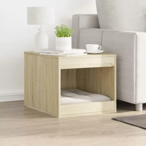  sonoma tölgy színű szerelt fa macskaalomdoboz 47 x 59 x 42 cm