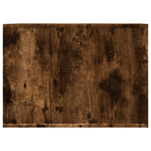  füstös tölgy színű szerelt fa macskaalomdoboz 47 x 59 x 42 cm