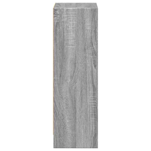  szürke sonoma színű szerelt fa könyvespolc 40 x 24 x 76 cm