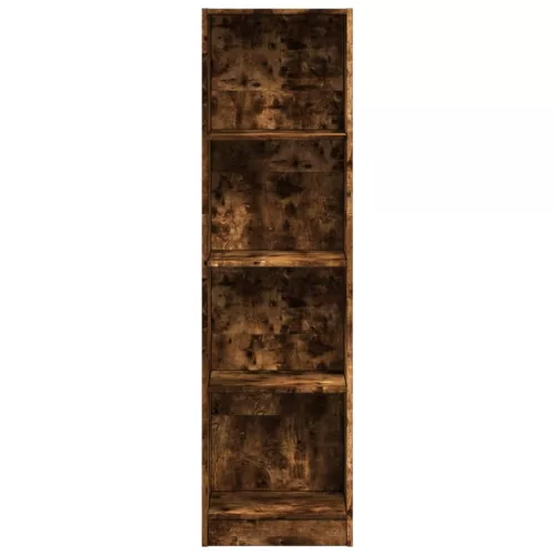  füstös tölgy színű szerelt fa könyvszekrény 40 x 24 x 143 cm