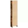  füstös tölgy színű szerelt fa könyvszekrény 40 x 24 x 176 cm