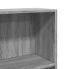  szürke sonoma színű szerelt fa könyvespolc 60 x 24 x 109 cm