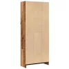  antik fa színű szerelt fa könyvespolc 60 x 24 x 143 cm