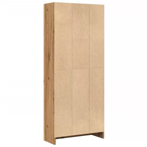  kézműves tölgy szerelt fa könyvespolc 60 x 24 x 143 cm