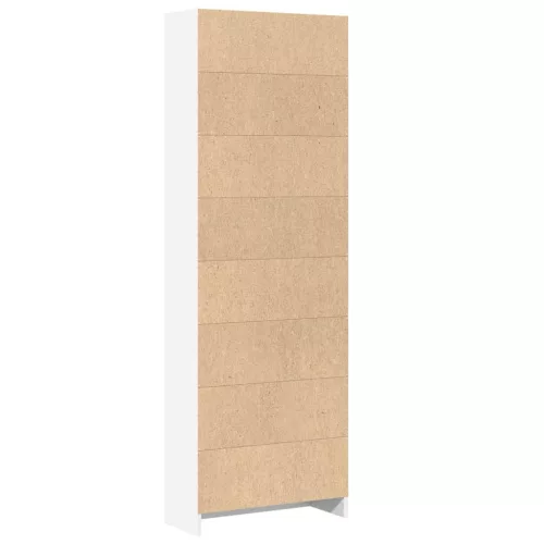  fehér, rétegelt fa könyvespolc 60 x 24 x 176 cm