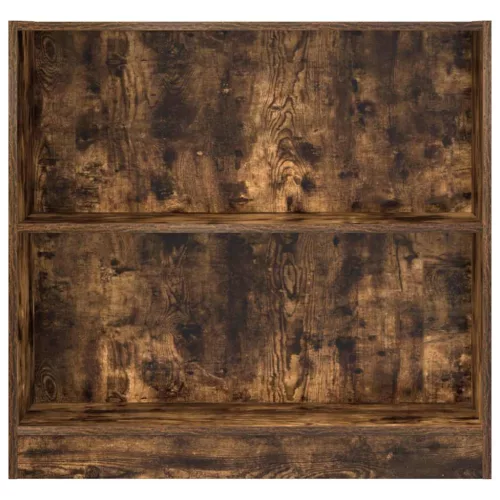  füstös tölgy színű szerelt fa könyvszekrény 80 x 24 x 76 cm