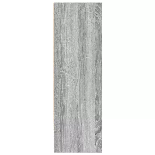  szürke sonoma színű szerelt fa könyvespolc 80 x 24 x 76 cm