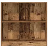  antik fa színű szerelt fa könyvespolc 80 x 24 x 76 cm