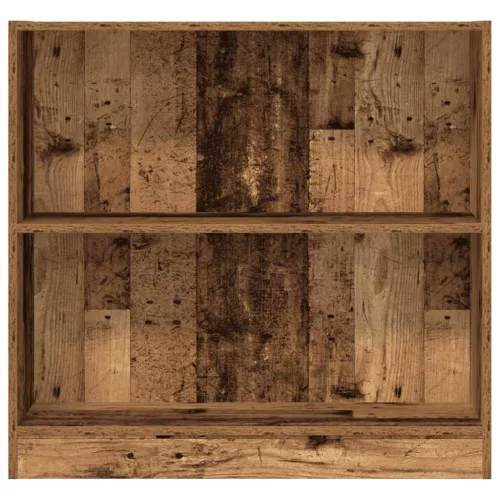  antik fa színű szerelt fa könyvespolc 80 x 24 x 76 cm