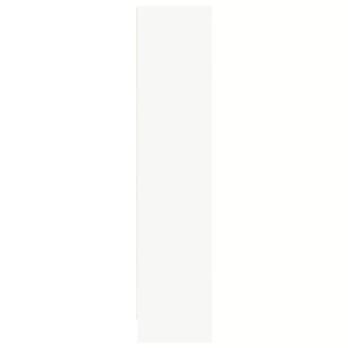  fehér szerelt fa könyvespolc 80 x 24 x 109 cm