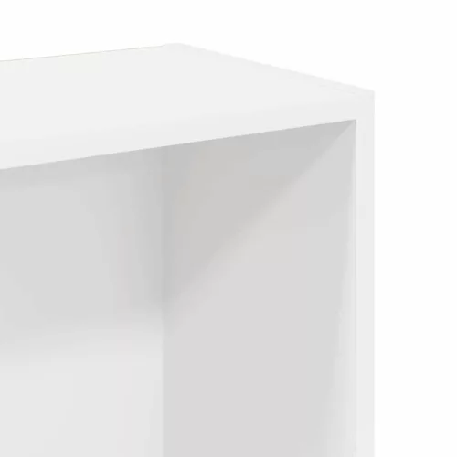  fehér szerelt fa könyvespolc 80 x 24 x 109 cm