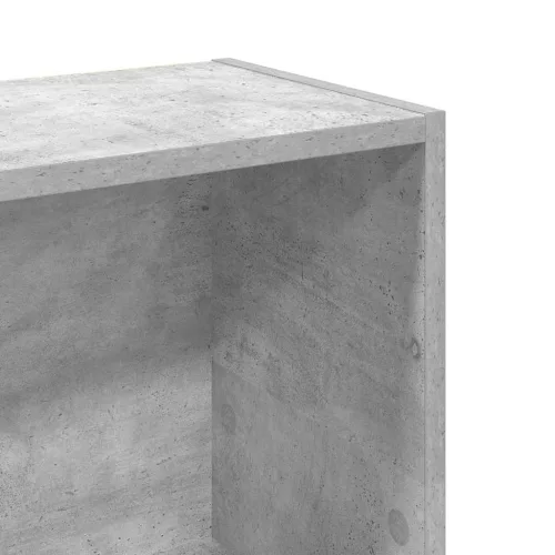  betonszürke szerelt fa könyvespolc 80 x 24 x 109 cm