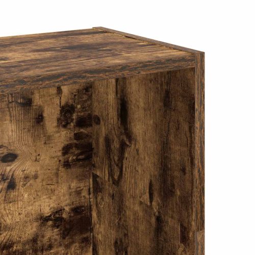  füstös tölgy színű szerelt fa könyvszekrény 80 x 24 x 109 cm