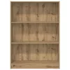  kézműves tölgy szerelt fa könyvespolc 80 x 24 x 109 cm
