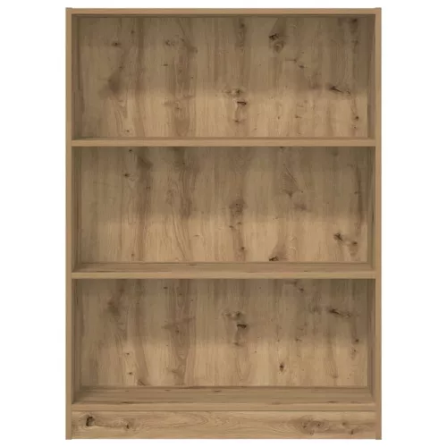  kézműves tölgy szerelt fa könyvespolc 80 x 24 x 109 cm