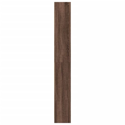  barna tölgy színű szerelt fa könyvszekrény 80 x 24 x 176 cm