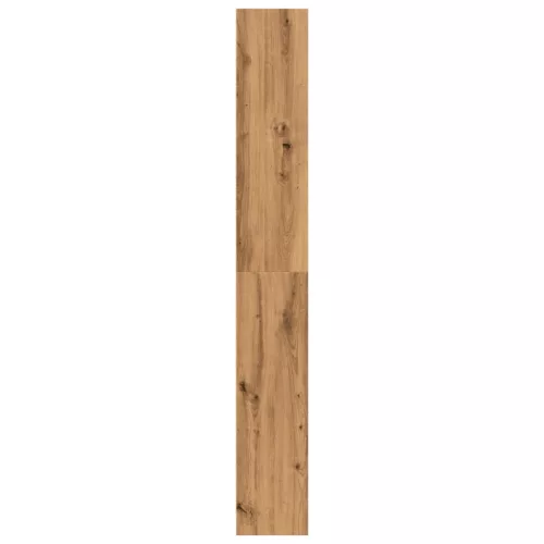  kézműves tölgy szerelt fa könyvespolc 80 x 24 x 176 cm