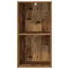  antik fa színű szerelt fa könyvespolc 40 x 30 x 77 cm