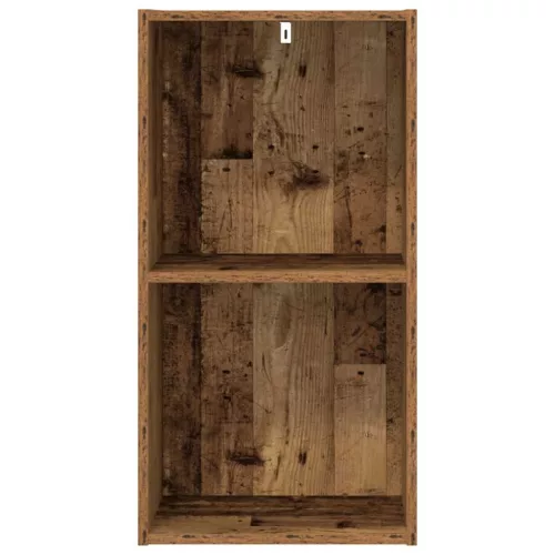  antik fa színű szerelt fa könyvespolc 40 x 30 x 77 cm