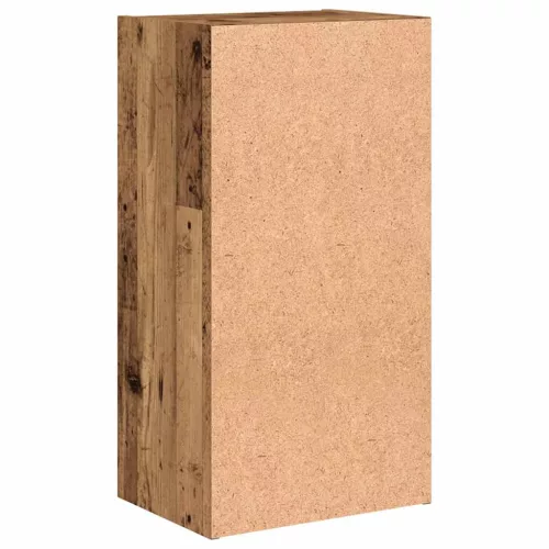  antik fa színű szerelt fa könyvespolc 40 x 30 x 77 cm