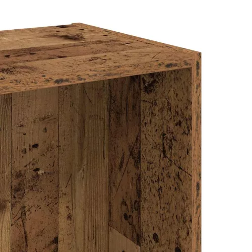  antik fa színű szerelt fa könyvespolc 40 x 30 x 77 cm