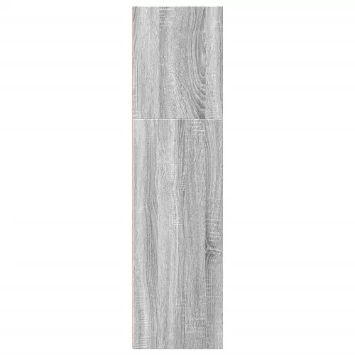  szürke sonoma színű szerelt fa könyvespolc 40 x 30 x 114 cm