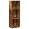  antik fa színű szerelt fa könyvespolc 40 x 30 x 114 cm