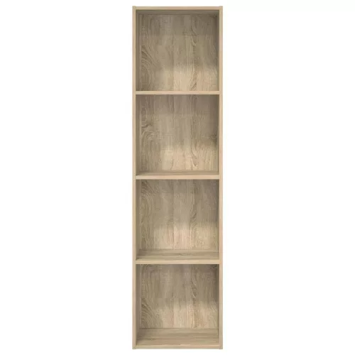  sonoma tölgy színű szerelt fa könyvespolc 40 x 30 x 152 cm